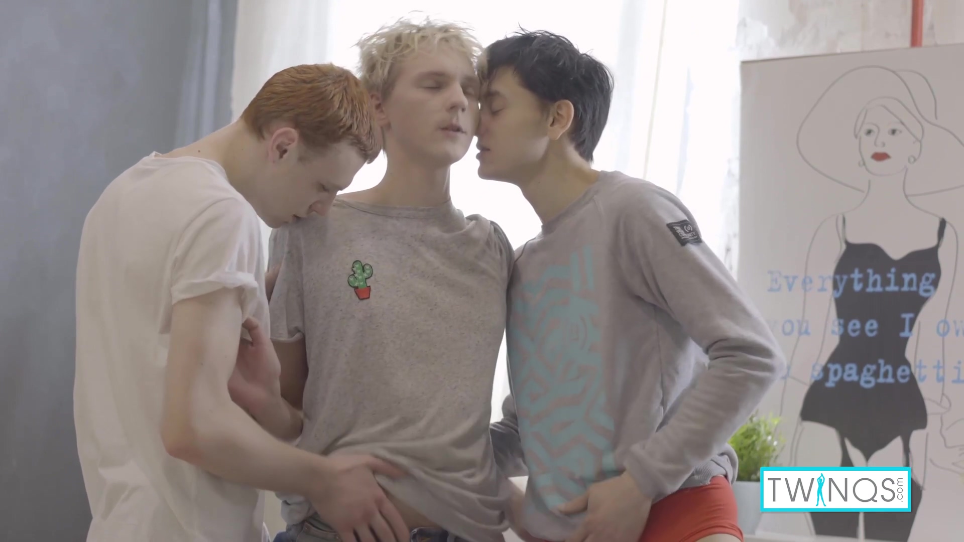 Logan S And Michael P In Logan, Redhead Michael & Blonde Twink Nico Threesome!