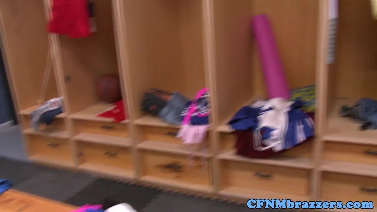 CFNM cheerleader teens 18+ facialized by jock
