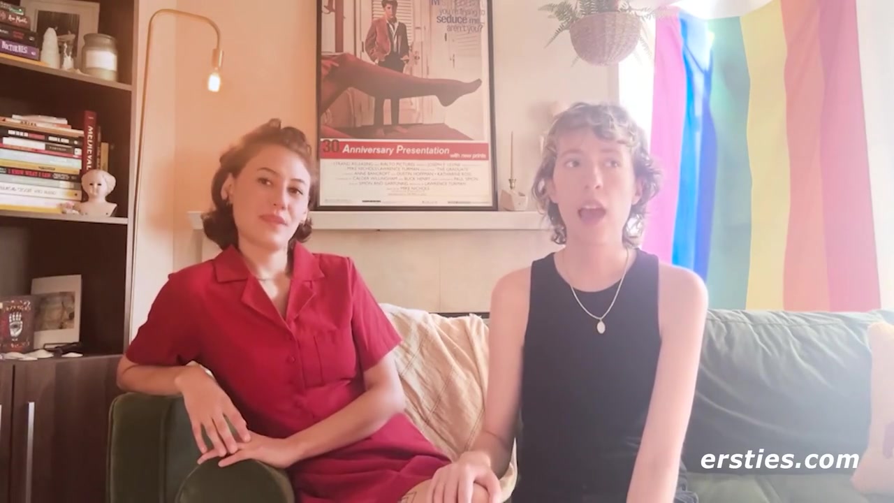 Sexy Lesbian Couple Get Intimate With Each Others Outside
