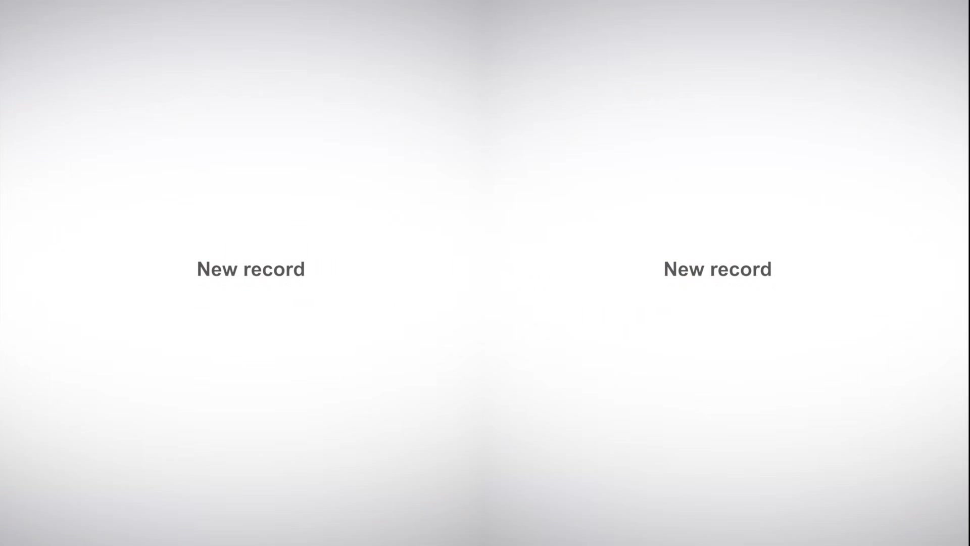 New record