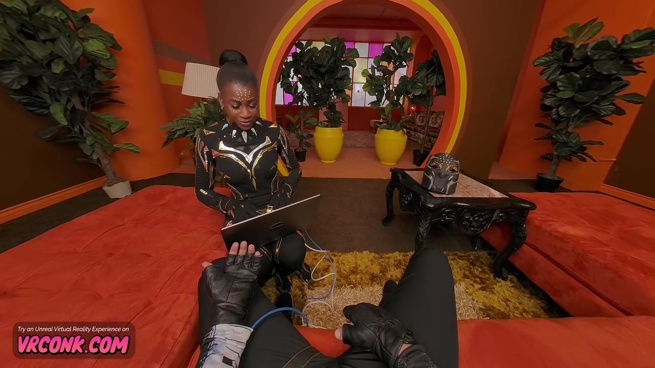 Black Panter Parody Black Horny Girl Fucking With Blowjob And Balls Licking