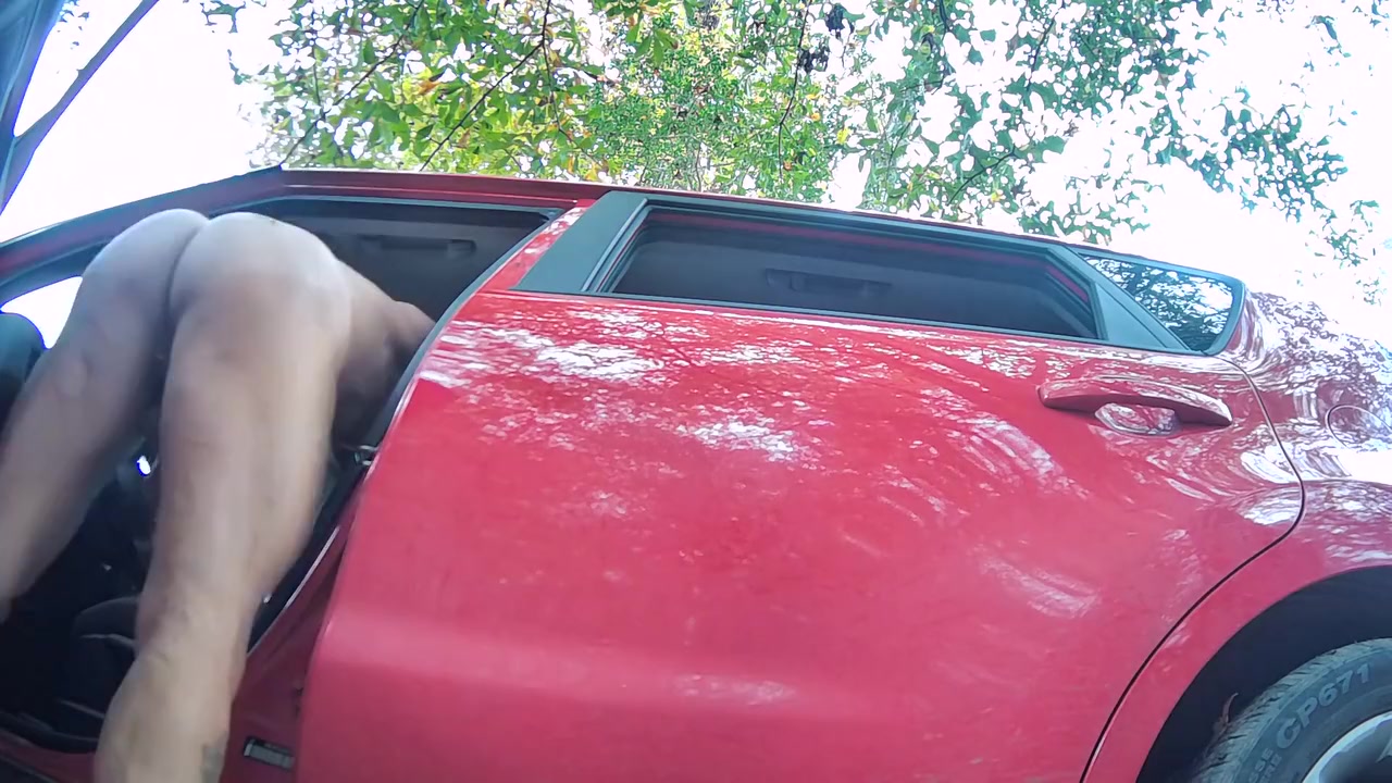 Stuck My Dildo To My Car And Fucked Myself
