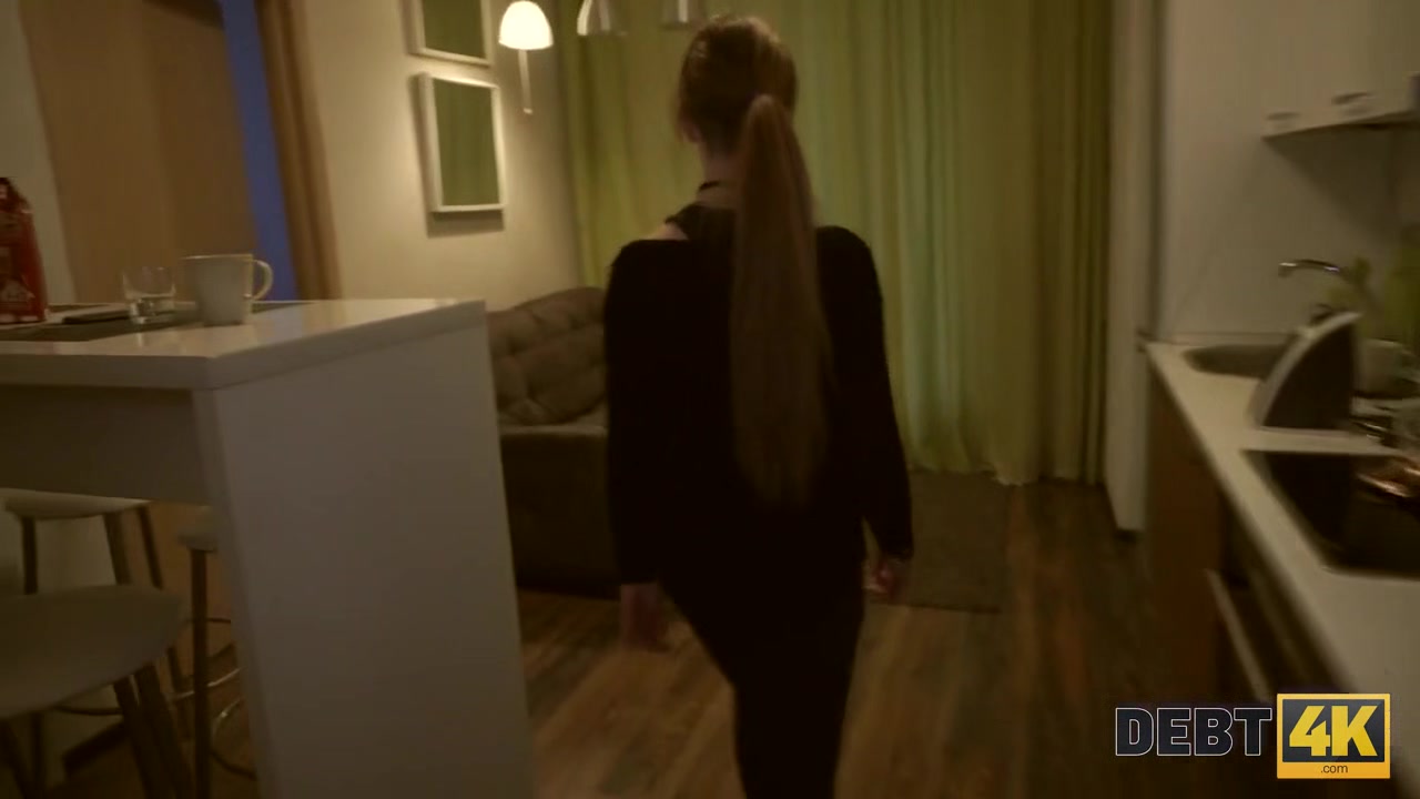 Debt4k. Sexy lassie Alice Klay gets naked and satisfied loan agent like a whore