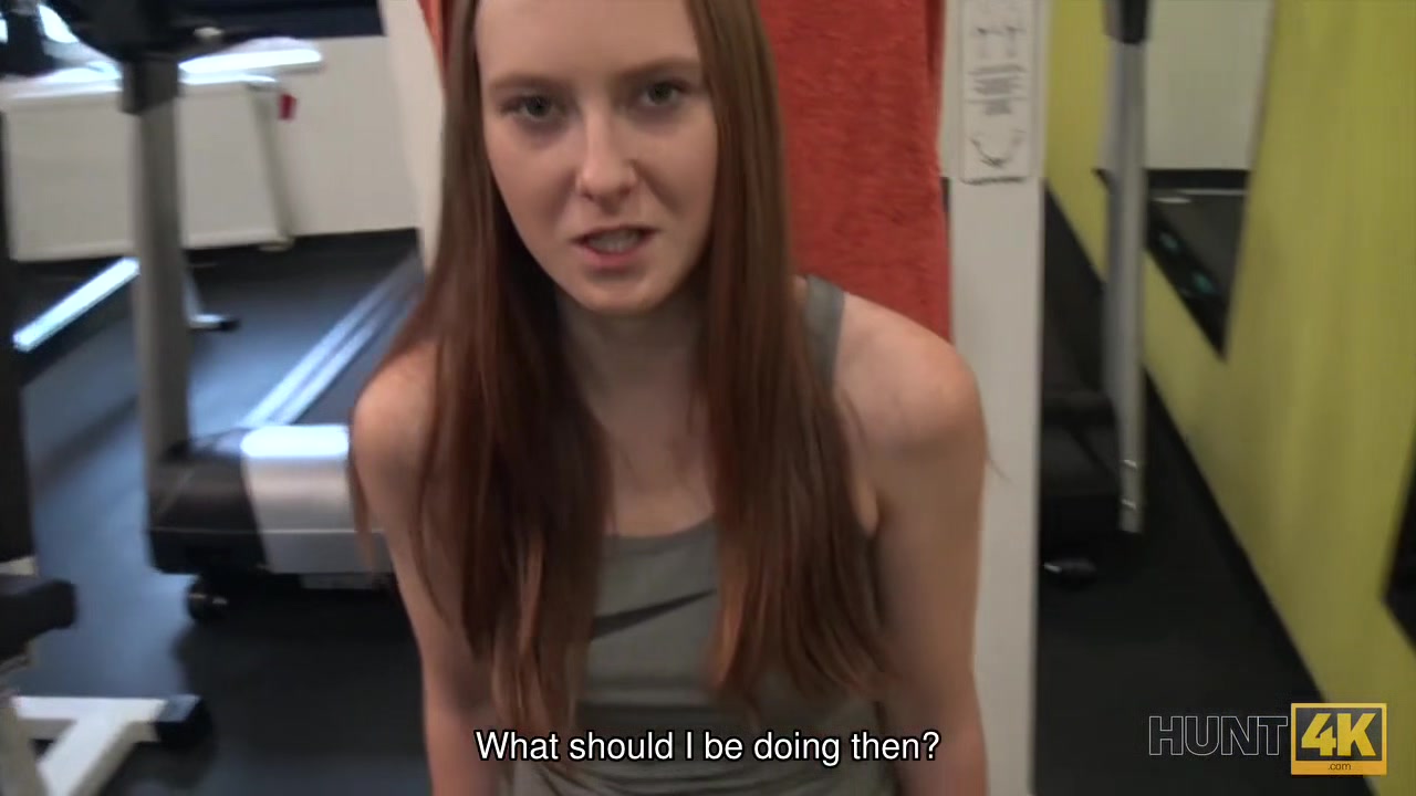 HUNT4K. Spontaneous pickup in the gym causes passionate sex scene