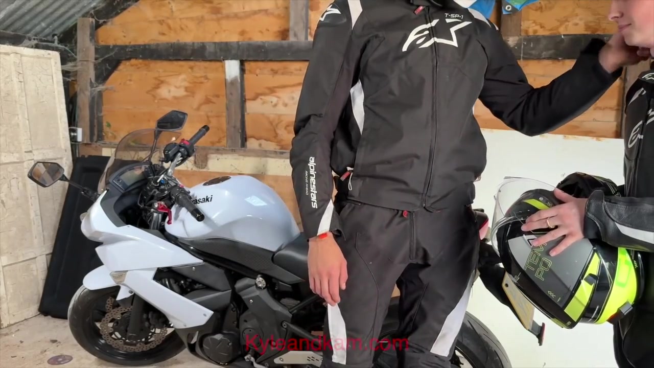 Hot Teen 18+ Biker Boys Fuck On A Motorbike