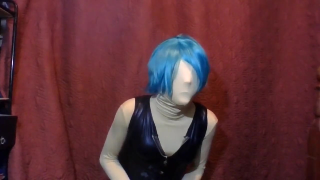 Vibrator 16 pulsation on Zentai and PVC Swimsuit.