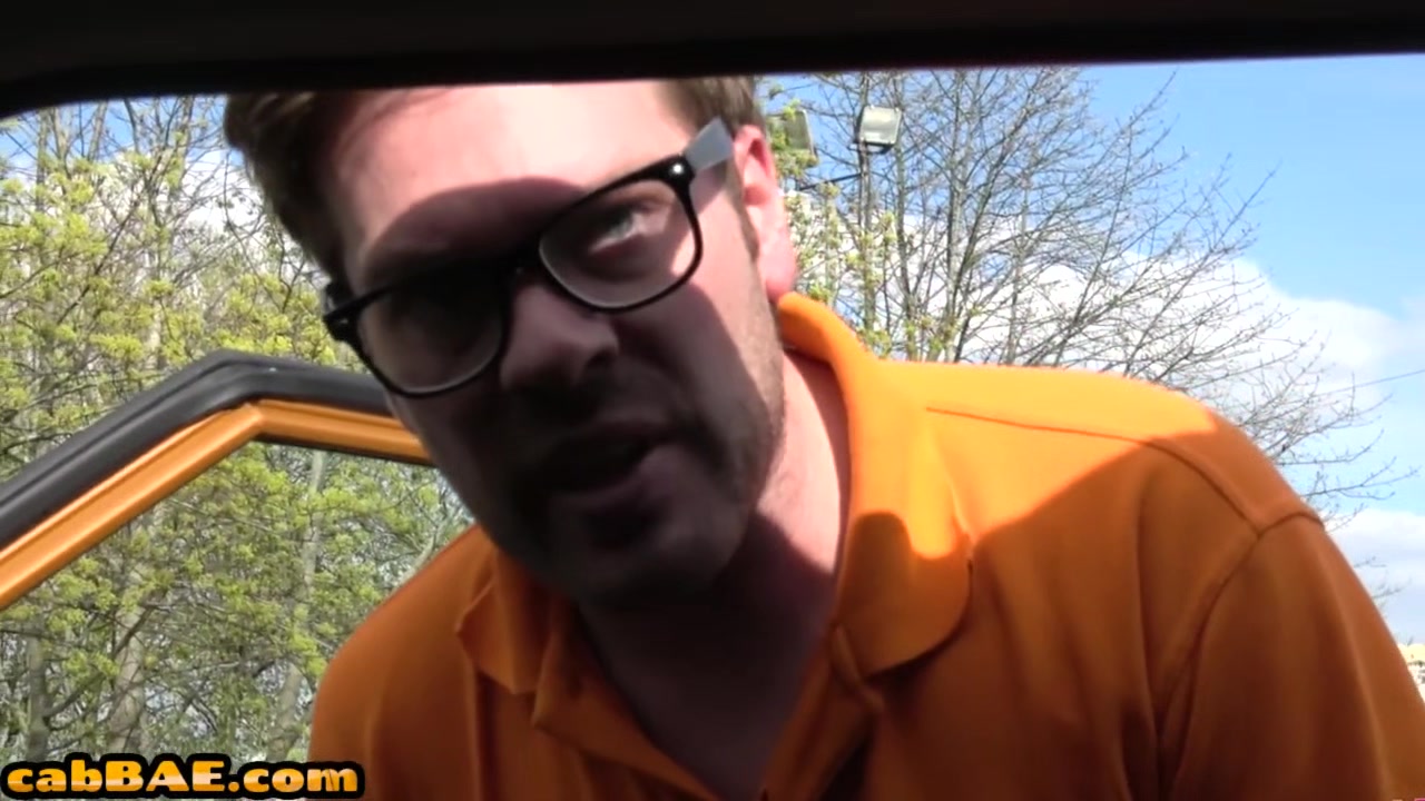 Cabdriver MILF in stockings fucked outdoor by military man