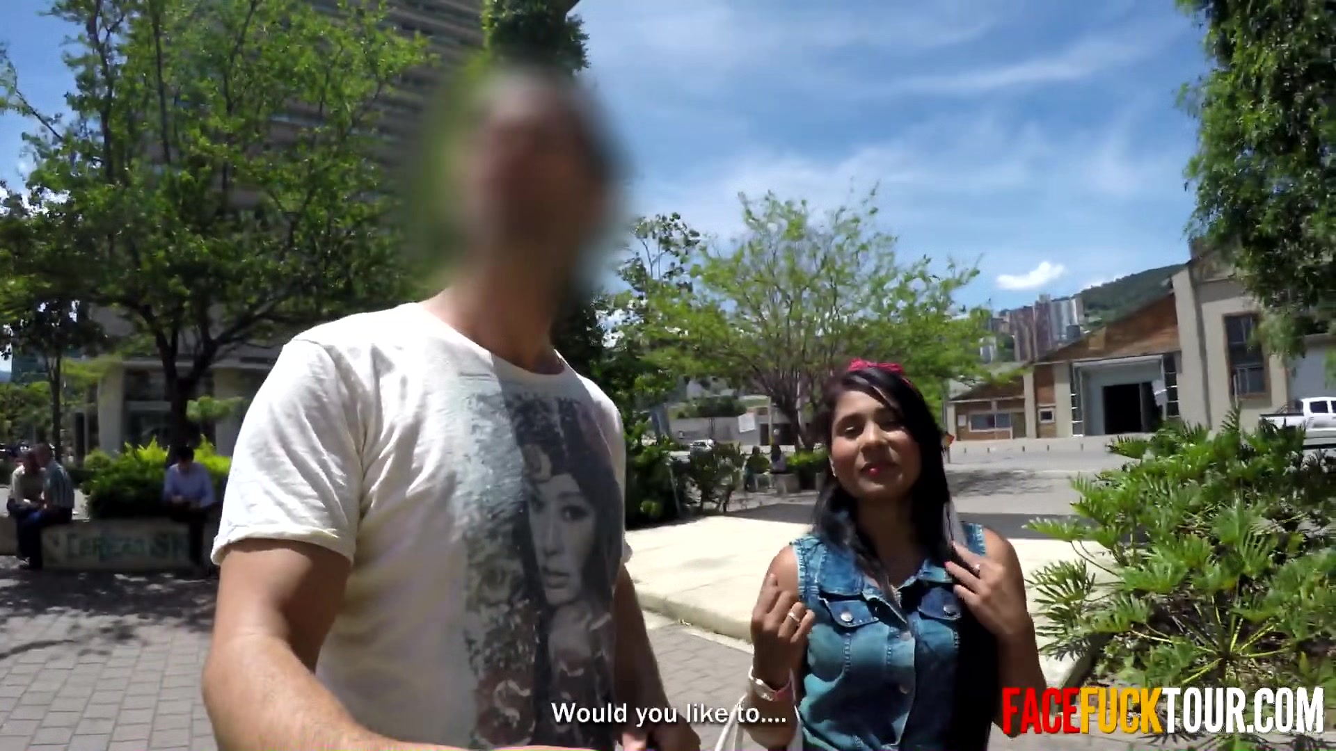 Picked Up In Public Latina POV Deep Throat