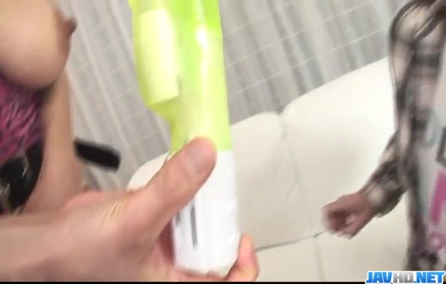 Busty Hikaru Wakabayashi goes wild on a tasty dong