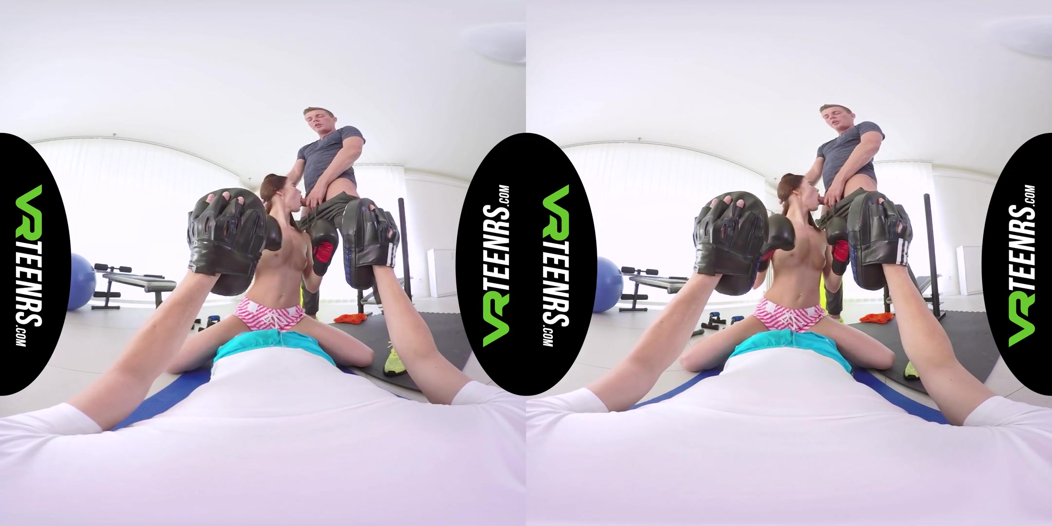 Lavana Lou in VR Fitness Babe Fucked By 2 Dudes - VRTeenrs