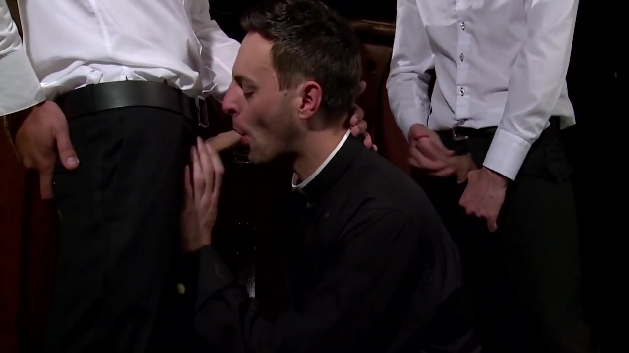 Young Monk Enjoys In A Gay 3some With Nasty And Horny