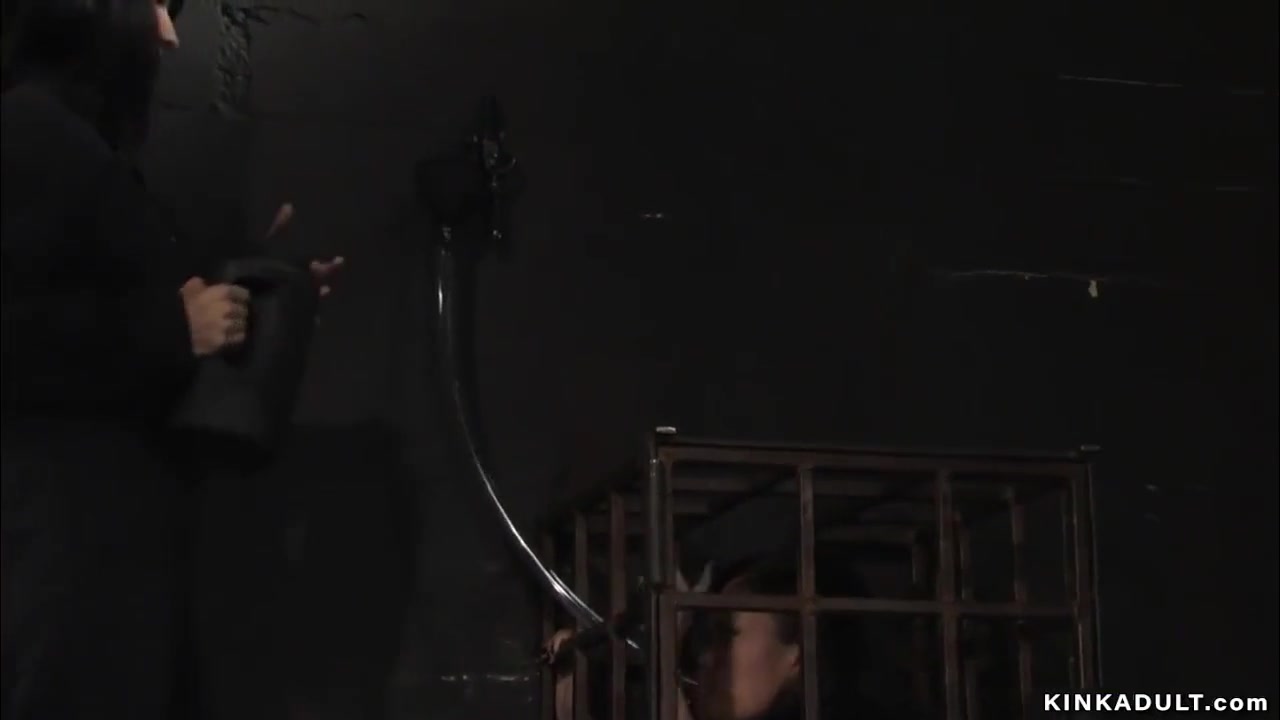 Lesbian Slaves Drinking Piss In Dungeon