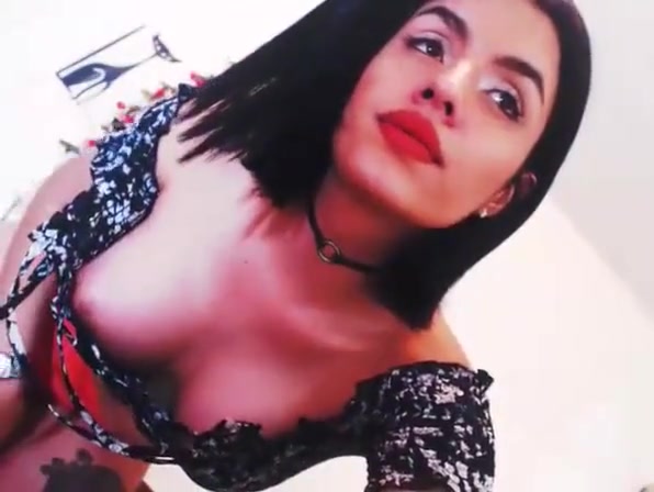 Sexy hard cock tgirl stroking
