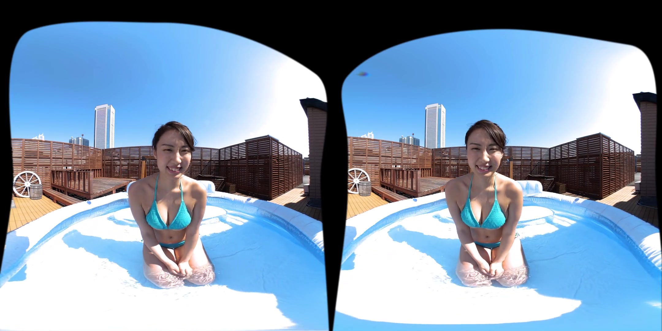 Close Contact Playing in the Water; Softcore Non-Nude Teasing on a Virtual Date