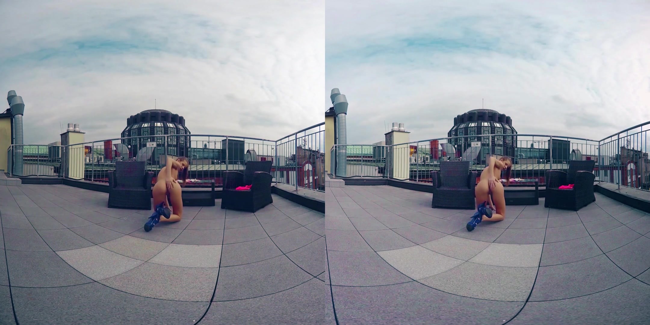 Sara Kay in Petite Sara Toys on the Rooftop - BravoModelsMedia