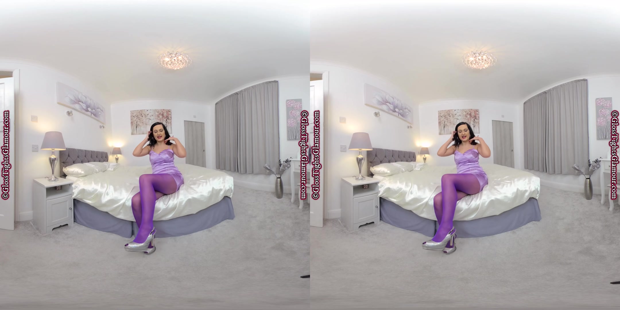 Satin Seduction JOI - GlossTightsGlamourVR