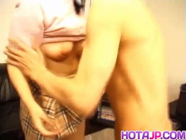 Japanese AV Model with big jugs has snatch licked and f