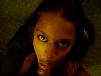 Sweet black chick facialized