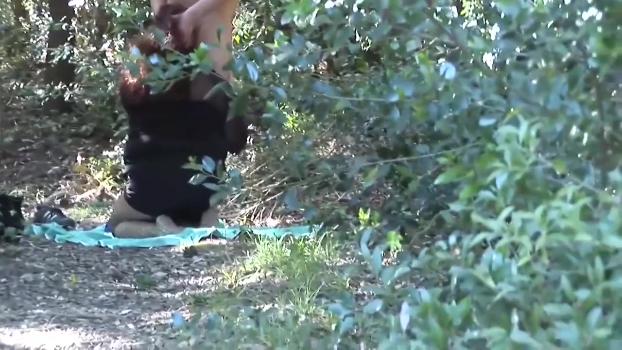 In The Forest She Sucks Him And Then Fucks