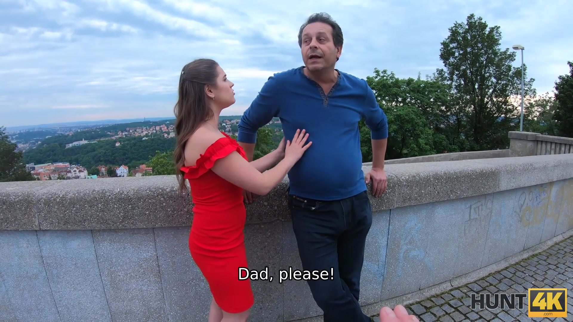 HUNT4K. Hunter with the camera offers money to poor male for sex with his hot Step daughter