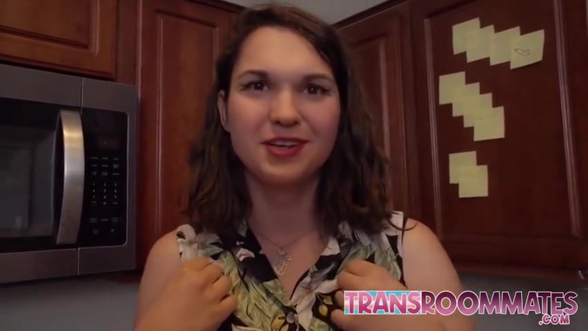 Transroommate - Trans Beauty Excited To Fuck Her Idol
