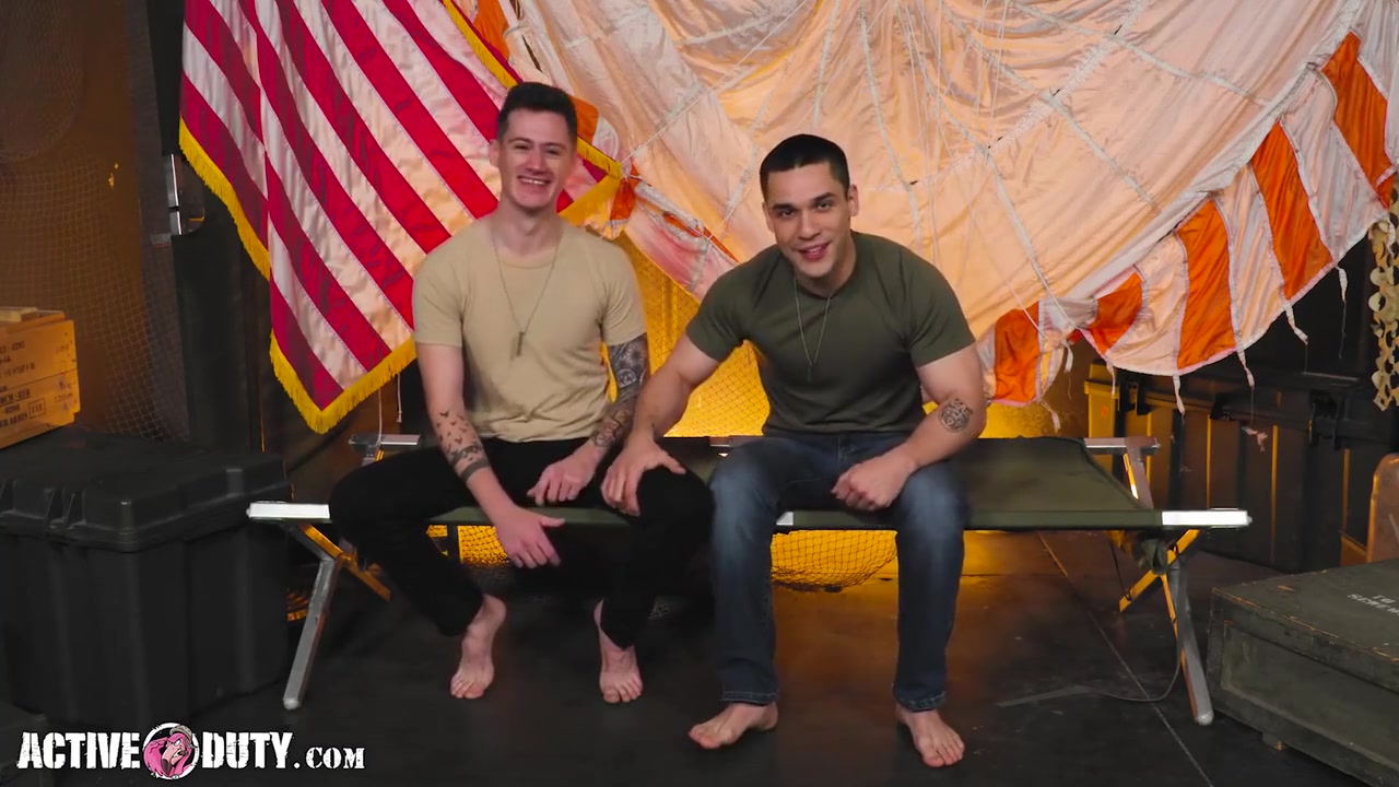 Hairy Soldier Flip Fucks Tatted Twink Cam Steele With Andrew Miller