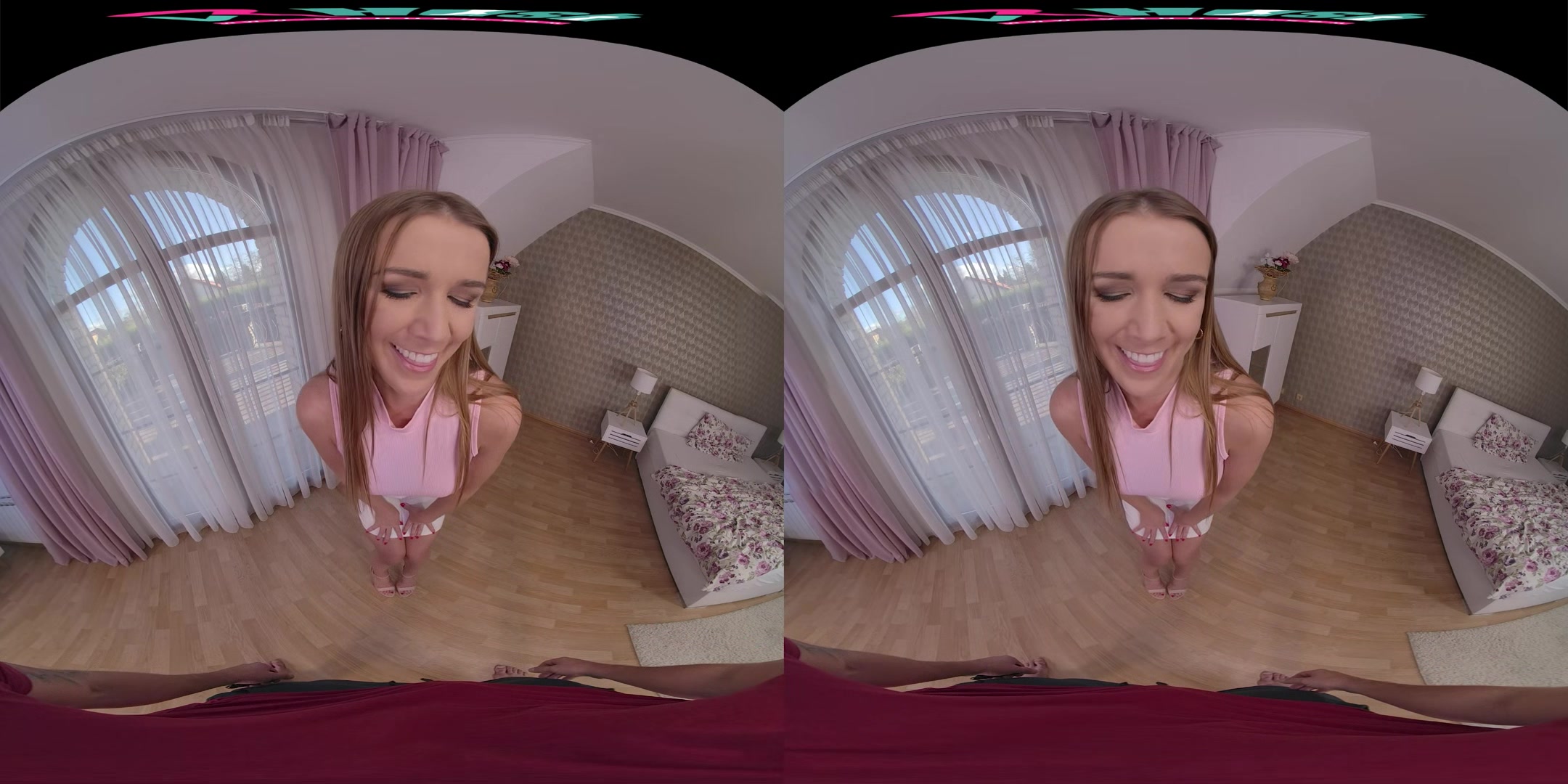 VRHUSH Sexy blonde Alexis Crystal rides your stick