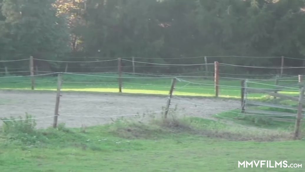 German ginger gilf enjoys a Countryside slammed