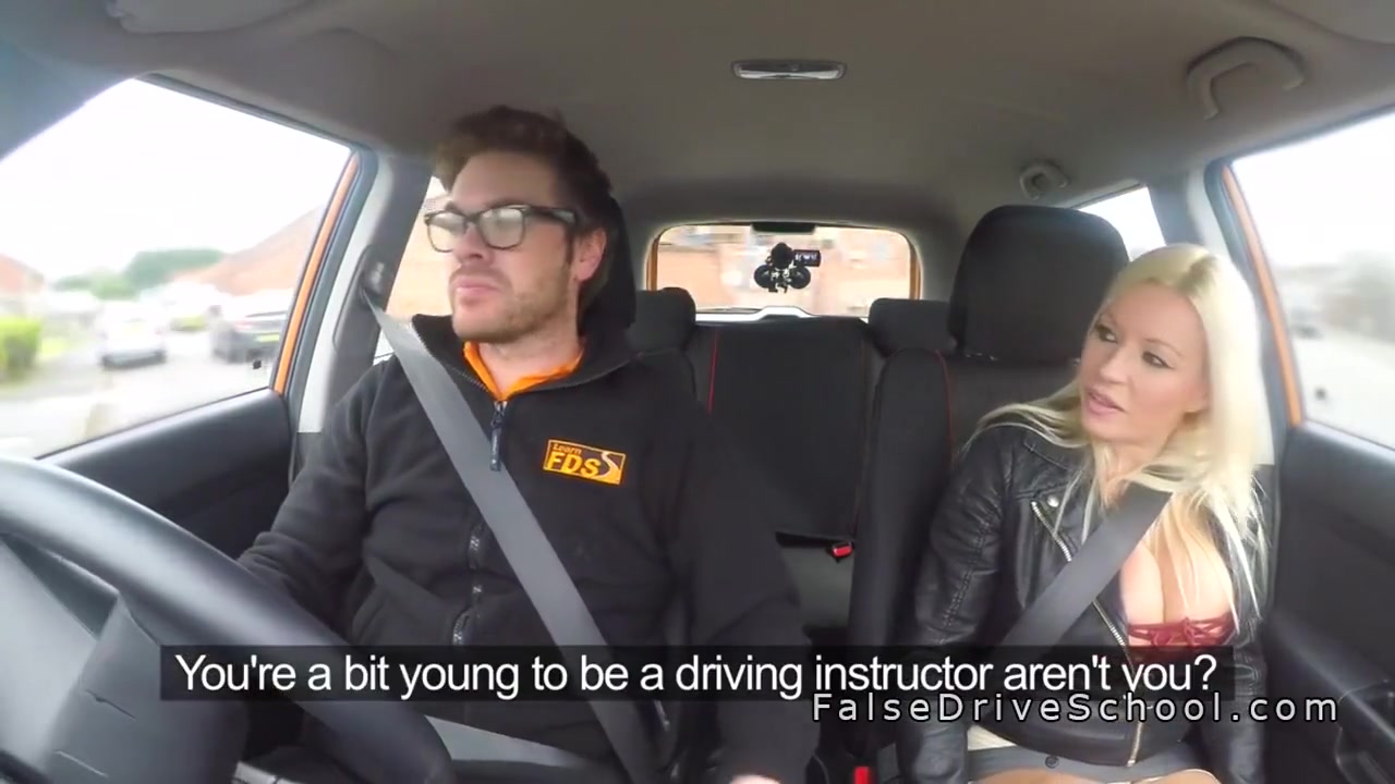 Blonde Milf Bangs In Driving School