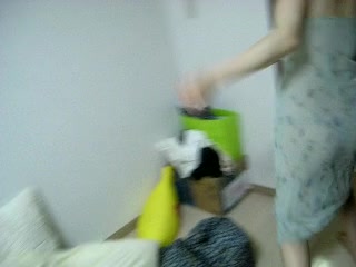 Horny amateur Asian couple having morning sex