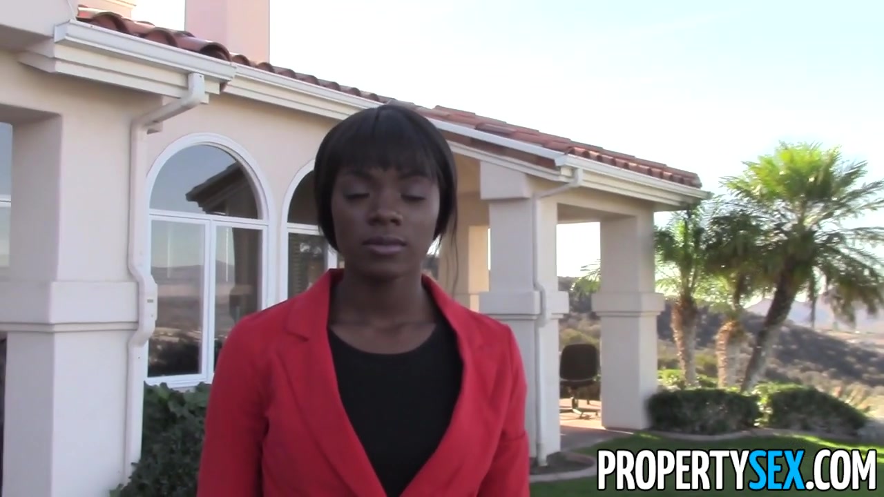 Home buyer bones crazy hot black real estate agent