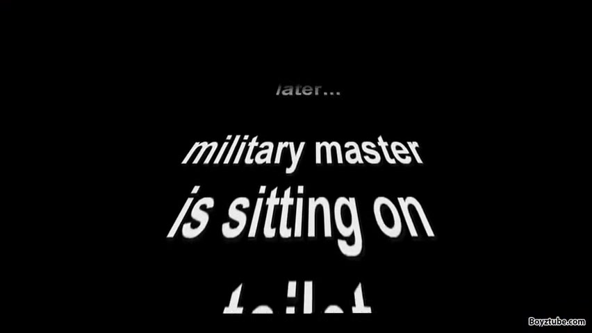 Army boots master feet licking