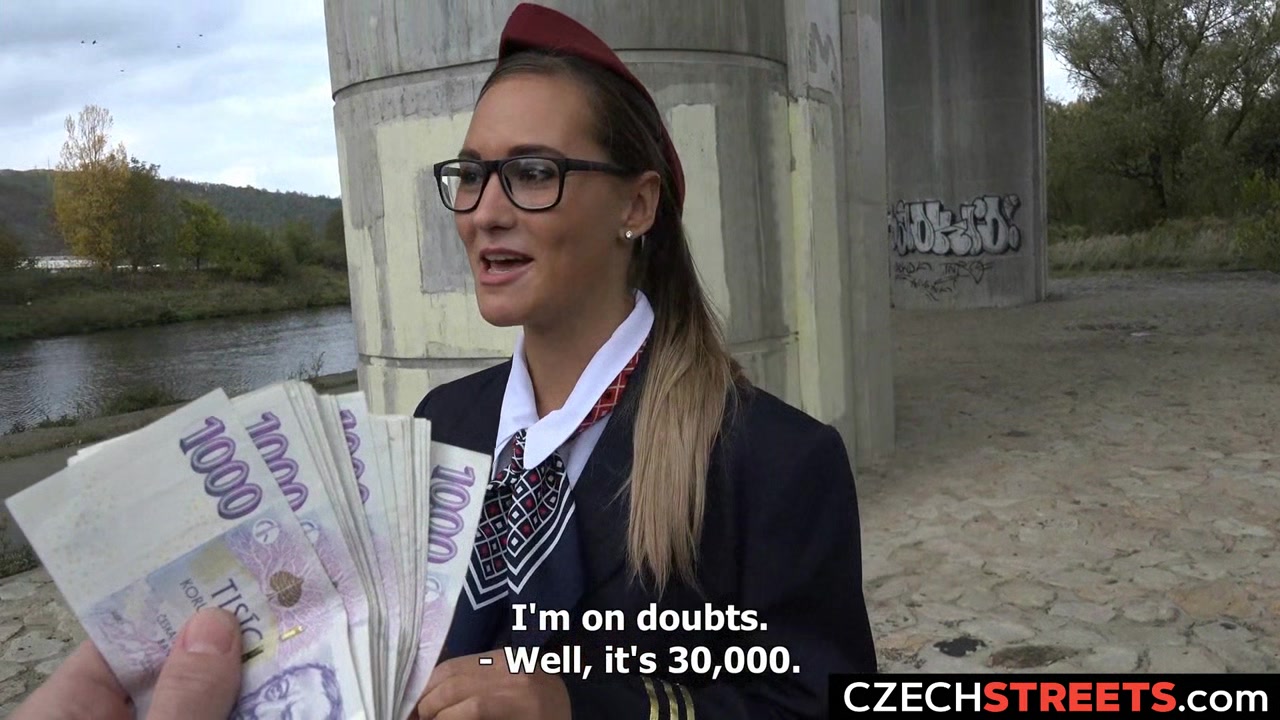Stewardess Gets Cash for Sex