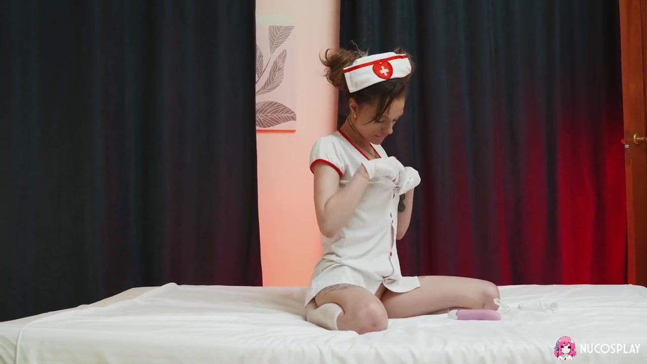 Solo Sweety Nurse Babe On The Bed Fucks Her Pussy With Toy,she Wants To Cum With Lilith Liber And Sweety Babe