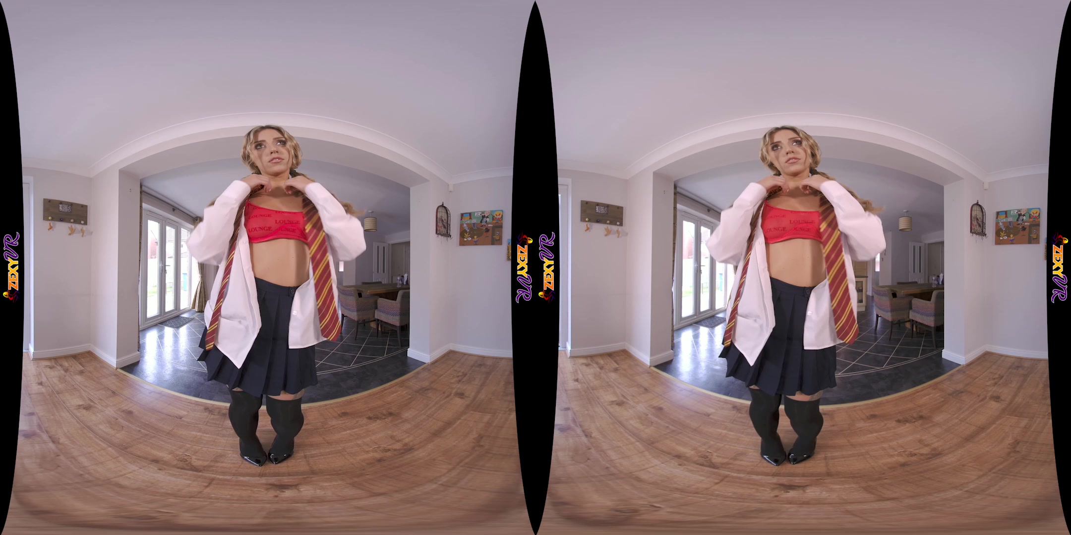 College Striptease featuring Louise K - ZexyVR