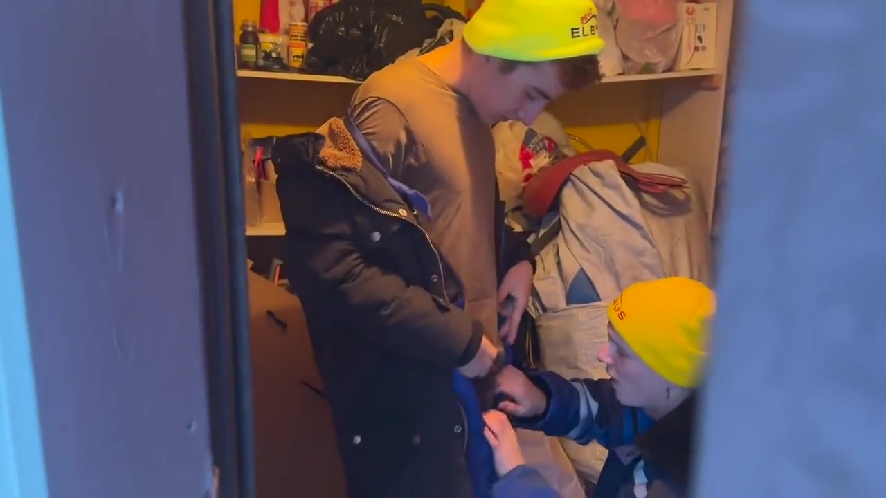#454 Twinks Fuck In The Barn And Step Dad Spies On Them