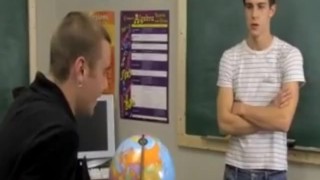Two Twinks in Classroom Fervor