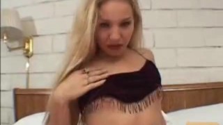 Small titted whore sucking a cock for lunch