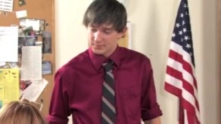 Geeky Guy Gets A Lecture