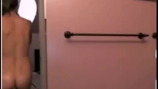 Beautiful tits played with a dildo