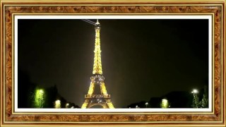 Horny French brunette sluts fuck in threesome in garden outdoors - Brazzers