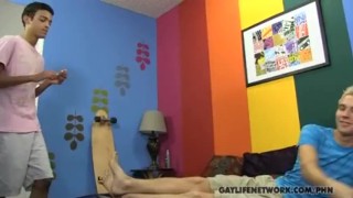 Dustin and Patrick Share a Treat