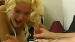 Beautiful blonde Alexandria Clear in a steamy threesome hardcore