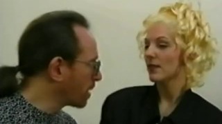 Beautiful blonde Alexandria Clear in a steamy threesome hardcore