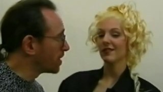 Beautiful blonde Alexandria Clear in a steamy threesome hardcore