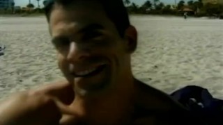 Beach Muscle Buddies End Up Sucking Each Others Cock