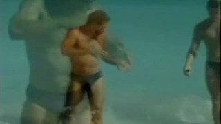 Beach Muscle Buddies End Up Sucking Each Others Cock