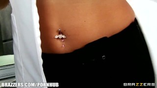 Inmate fucks his busty blonde prison nurse to orgasm