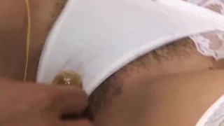 Japanese babe gets her haiy pussy fingered Uncensored