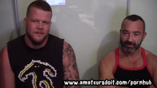 Two Rugged And Fit Guys Don't Even Get Their Boots Off Before Fucking